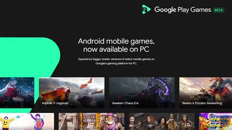 goole play beta|4 updates to Google Play Games Beta on PC .